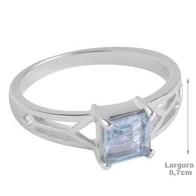 Anel de Prata com Topázio - 67900