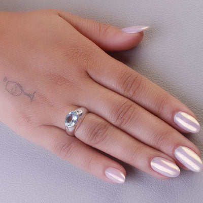 Anel de Prata com Topázio - 67902