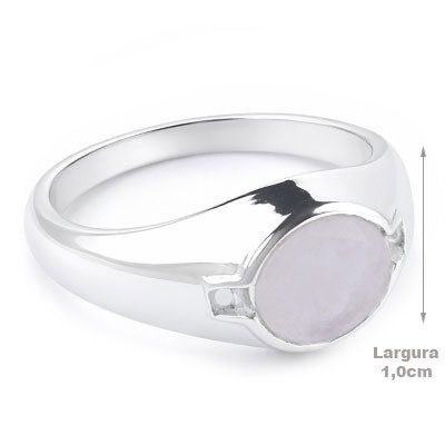 Anel de Prata com Pedra da Lua - 67904