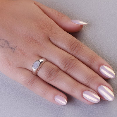 Anel de Prata Pedra da Lua - 67908