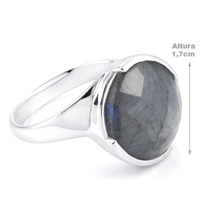 Anel de Prata com Labradorita - 67912