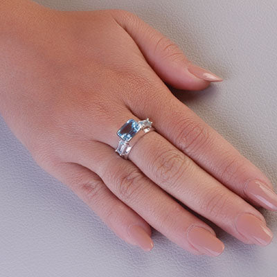 Anel de Prata com Topázio - 67915