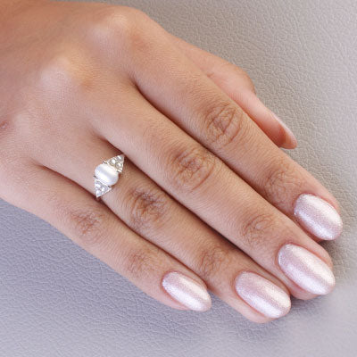 Anel de Prata com Pérola - 67925