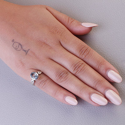 Anel de Prata com Topázio - 67927