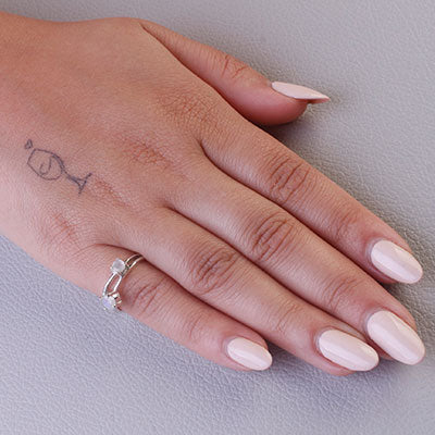 Anel de Prata com Pedra da Lua - 67933