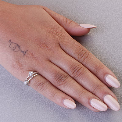 Anel de Prata com Pérolas - 67934