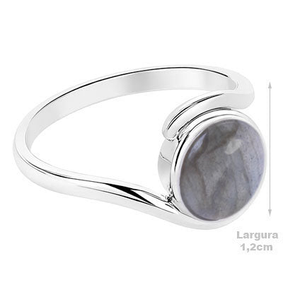 Anel de Prata com Labradorita - 67946