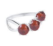 Anel de Prata com Âmbar - 67957