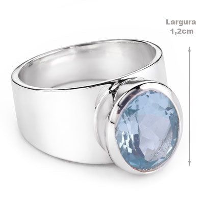 Anel de Prata com Topázio - 67985