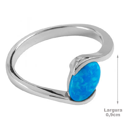 Anel de Prata com Opala - 67988