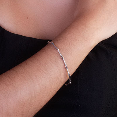 Pulseira de Prata Osso - 67996
