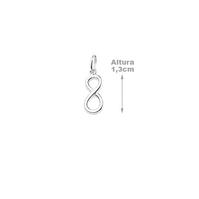 Pingente de Prata Símbolo do Infinito - 67998
