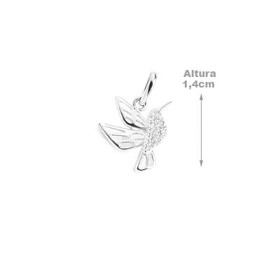 Pingente de Prata com Beija-Flor - 68007
