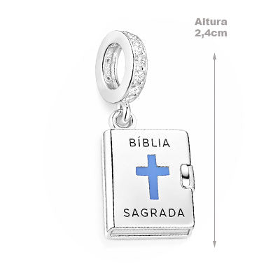 Berloque de Prata Bíblia Sagrada - 68009