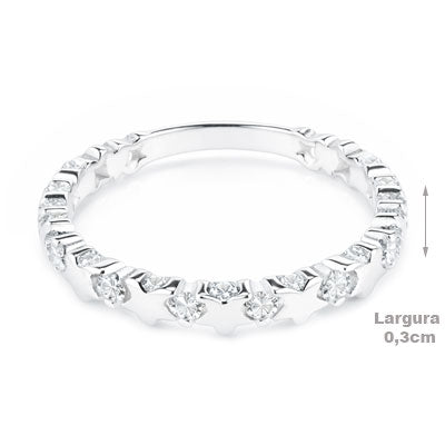 Anel de Prata Estrela - 68018