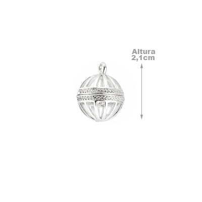 Pingente de Prata Bola - 68042