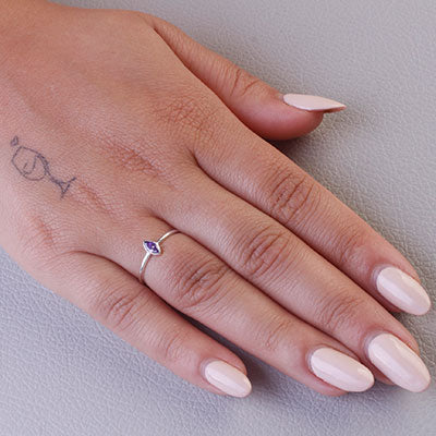 Anel de Prata com Zircônia - 68064