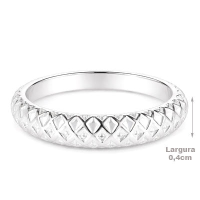 Anel de Prata Trabalhado - 68065