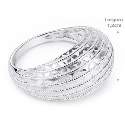 Anel de Prata Trabalhado - 68068