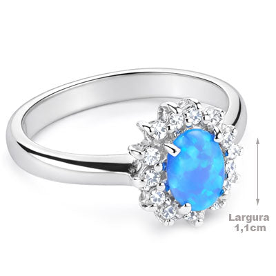 Anel de Prata com Pedras - 68082