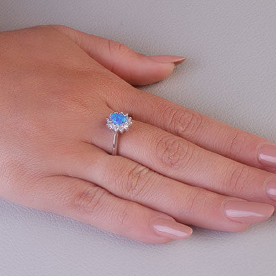 Anel de Prata com Pedras - 68082