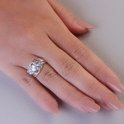 Anel de Prata com Topázio - 68088