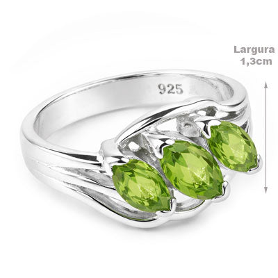 Anel de Prata com Peridoto - 68090
