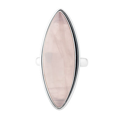 Anel de Prata com Quartzo Rosa - 68100