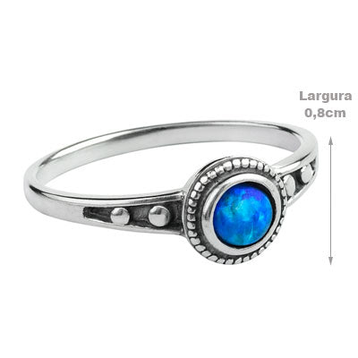 Anel de Prata com Opala - 68110
