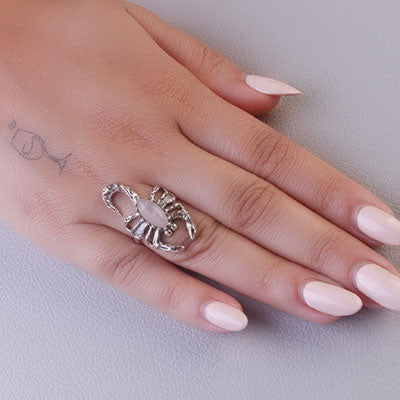 Anel de Prata Escorpião - 68125