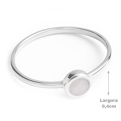 Anel de Prata com Pedra da Lua - 68140