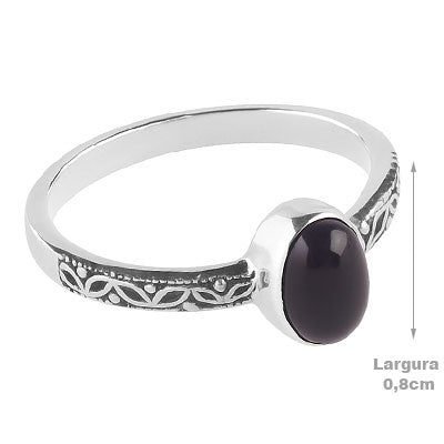 Anel de Prata com Ágata - 68147