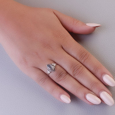 Anel de Prata com Labradorita - 68156