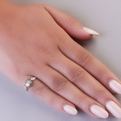 Anel de Prata com Citrino - 68166