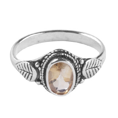 Anel de Prata com Citrino - 68166