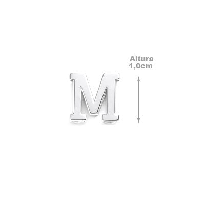 Pingentes de Prata Letras - 68177