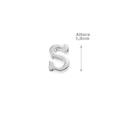 Pingentes de Prata Letras - 68177