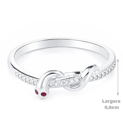 Anel de Prata Serpente - 68193