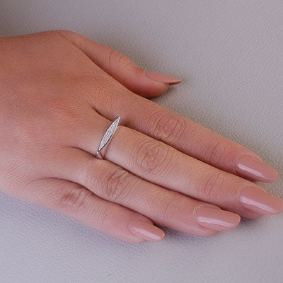 Anel de Prata com Zircônias - 68197