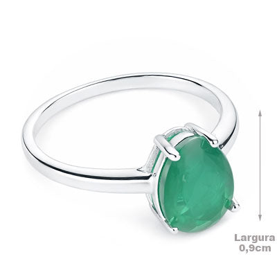 Anel de Prata com Crisopázio - 68201