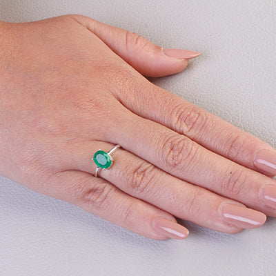 Anel de Prata com Crisopázio - 68202