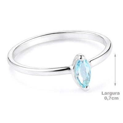 Anel de Prata com Zircônia - 68216