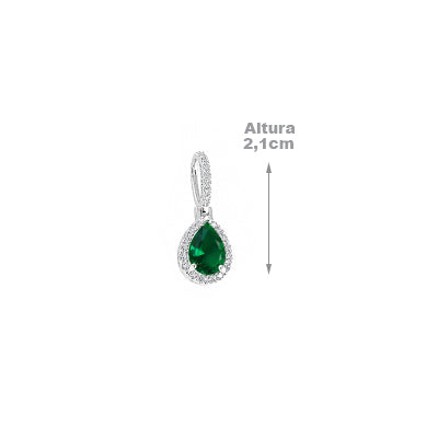 Pingente de Prata com Zircônia - 68319