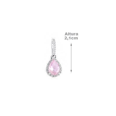 Pingente de Prata com Zircônia - 68320