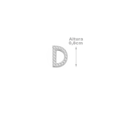 Pingente de Prata Letras - 68371