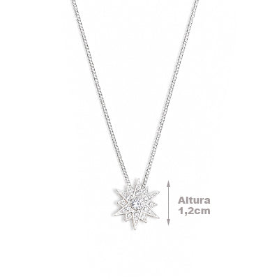 Gargantilha de Prata Estrela - 68405