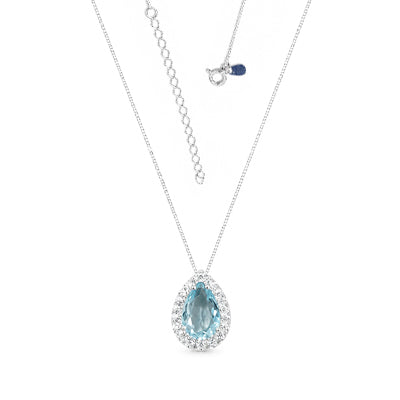 Gargantilha de Prata com Zircônia - 68414