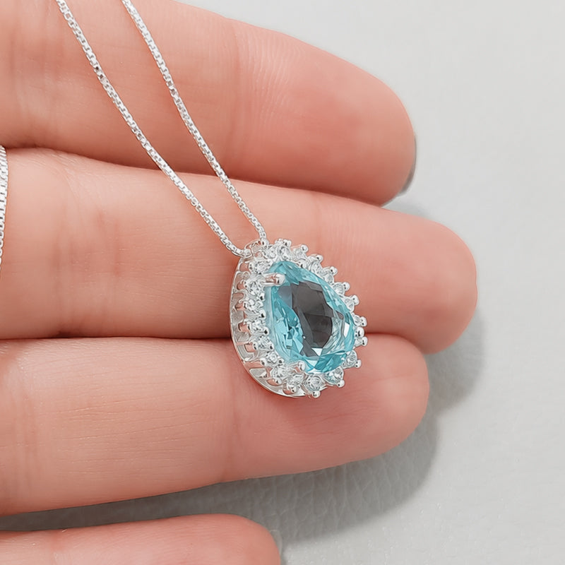 Gargantilha de Prata com Zircônia - 68414