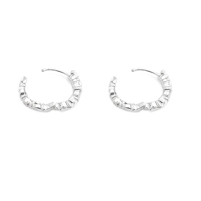 Argola de Prata com Zircônias - 68448