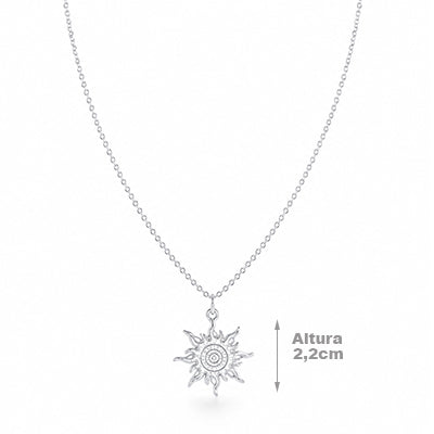 Gargantilha de Prata Sol - 68464
